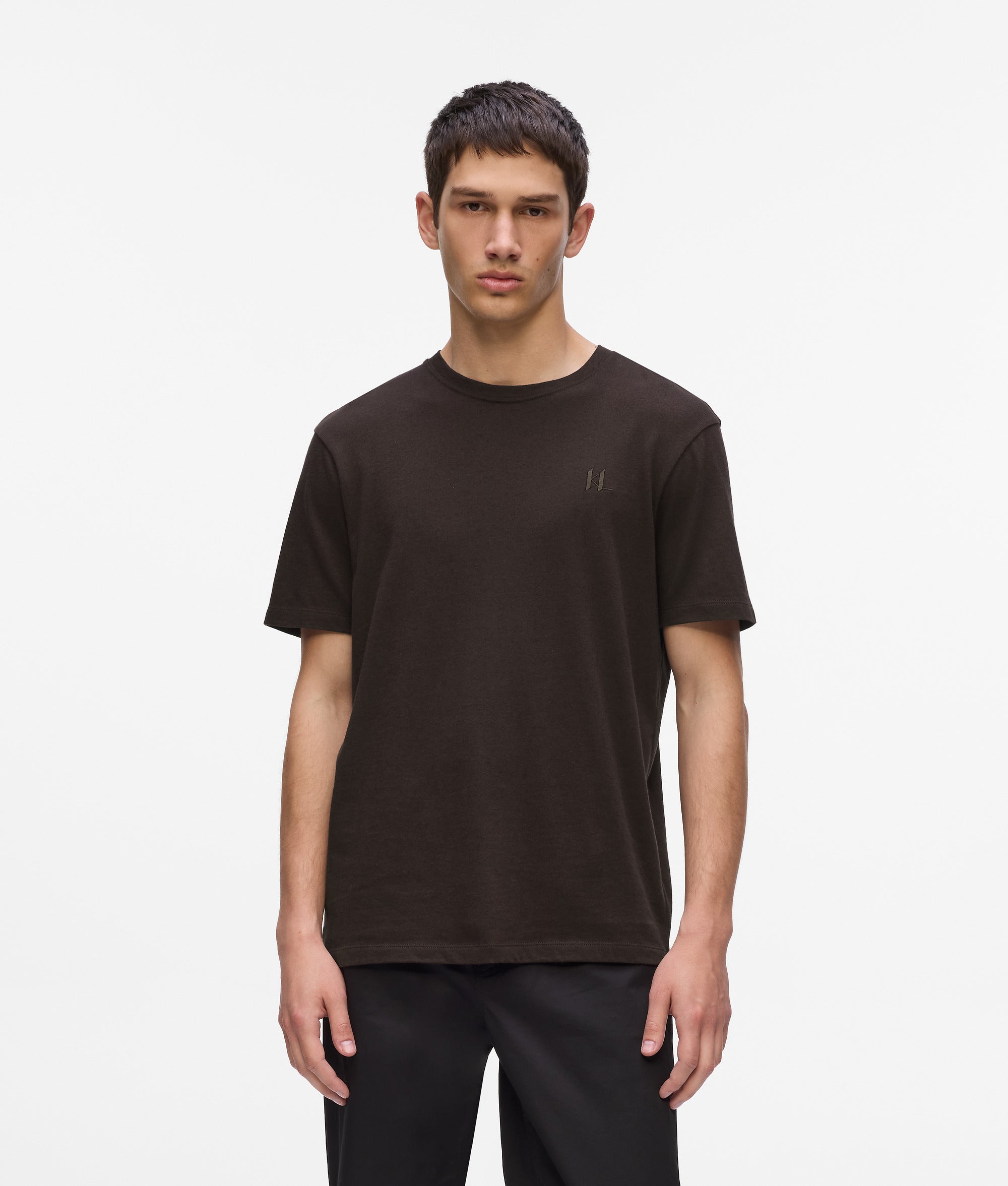 MONOGRAM WOOL-BLEND T-SHIRT