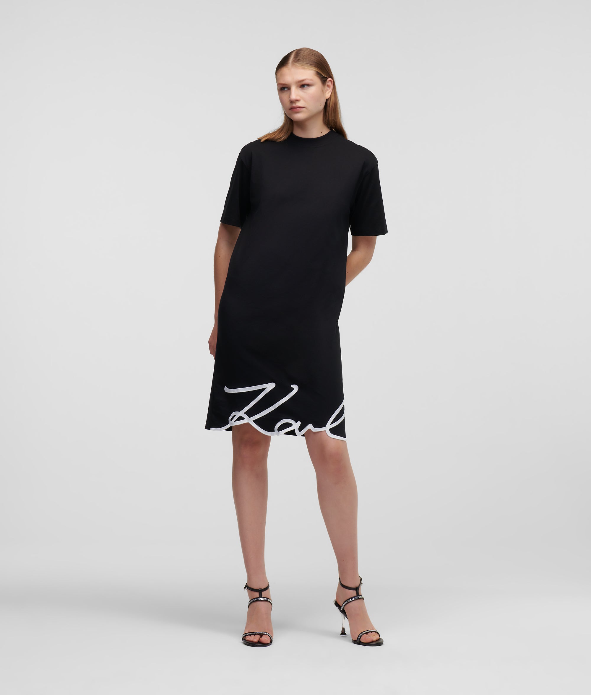 SIGNATURE HEM T-SHIRT DRESS