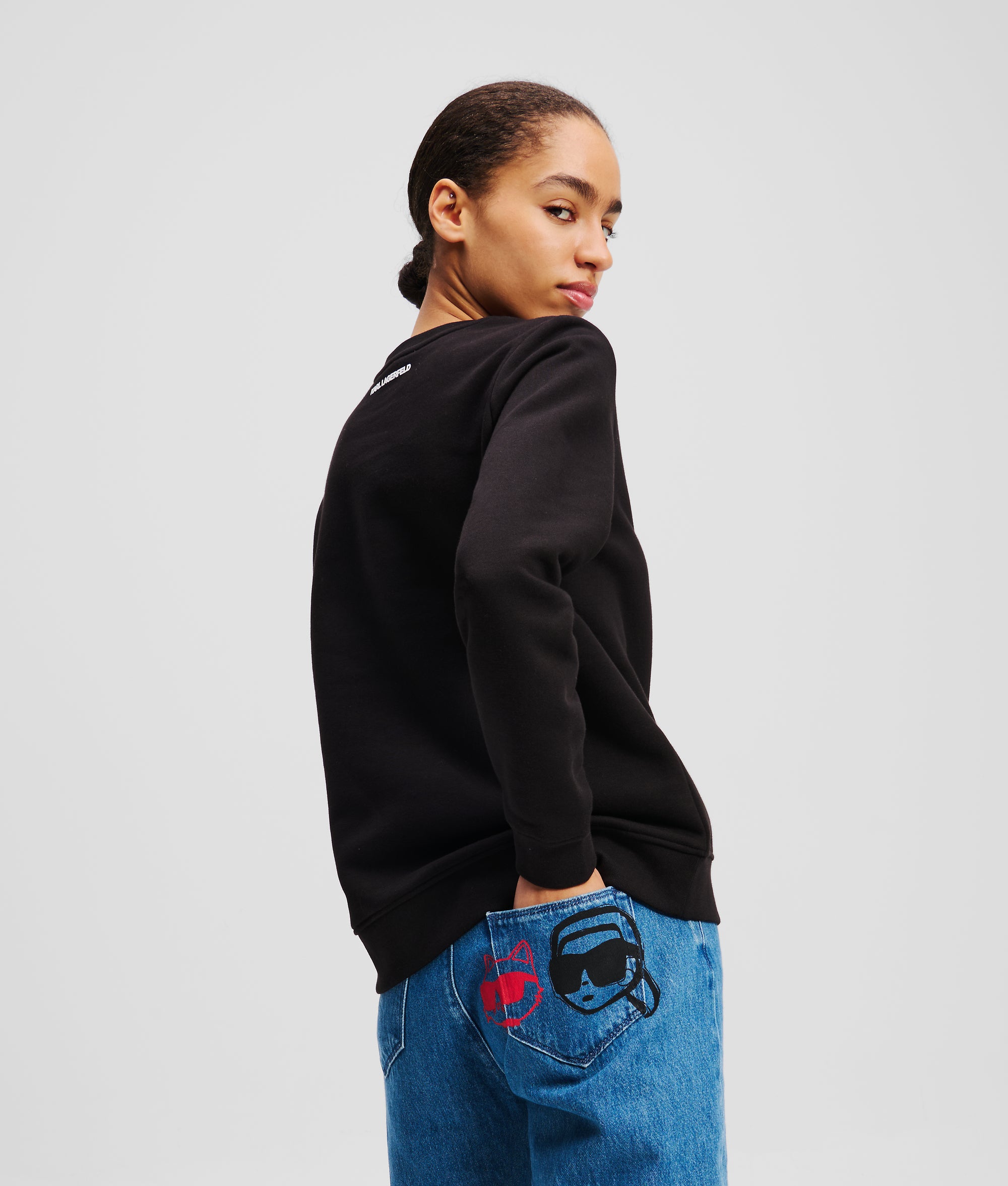 RHINESTONE IKON KARL & CHOUPETTE SWEATSHIRT - Image 3