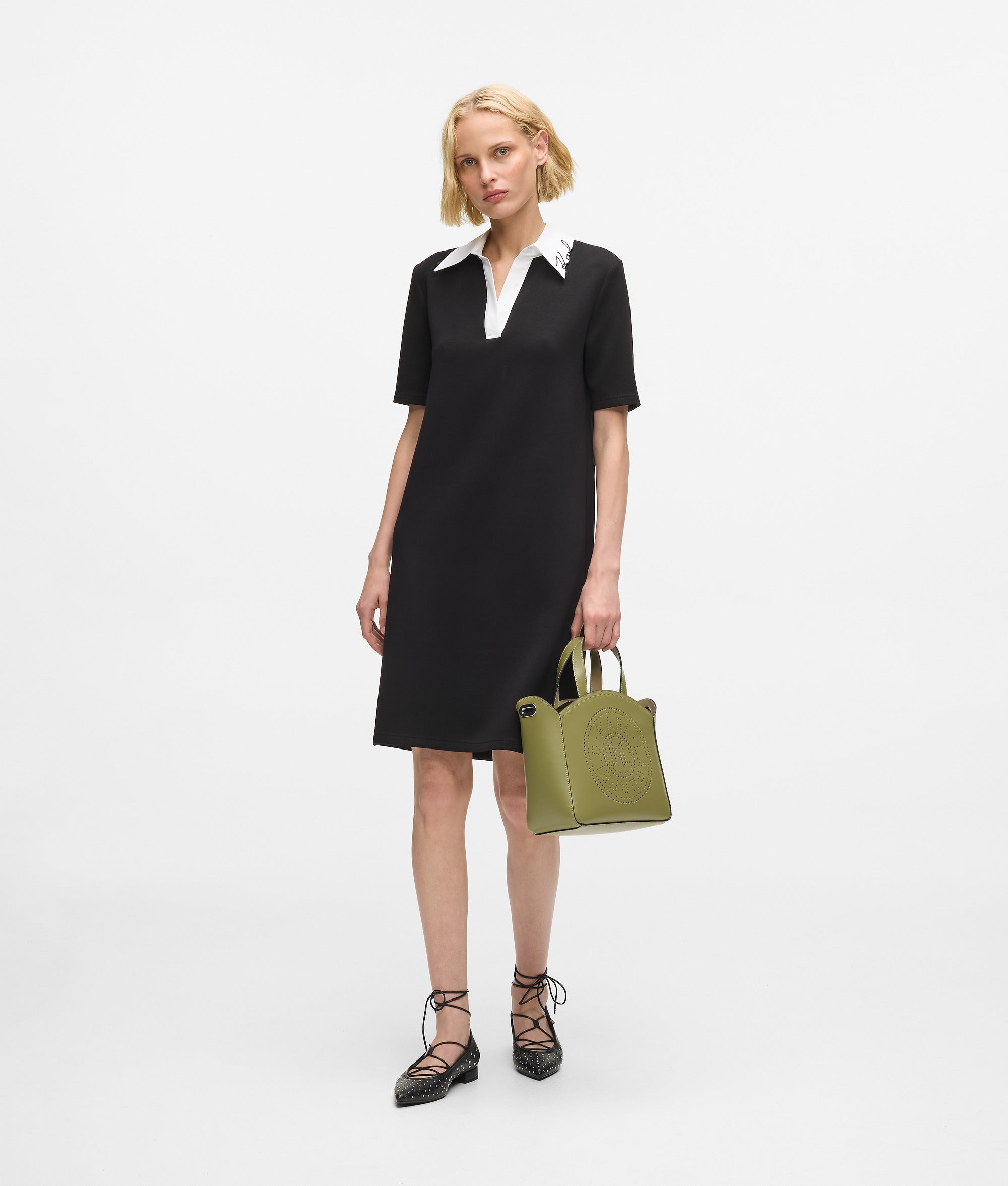 K/CIRCLE PERFORATED SMALL TOTE BAG - Image 2