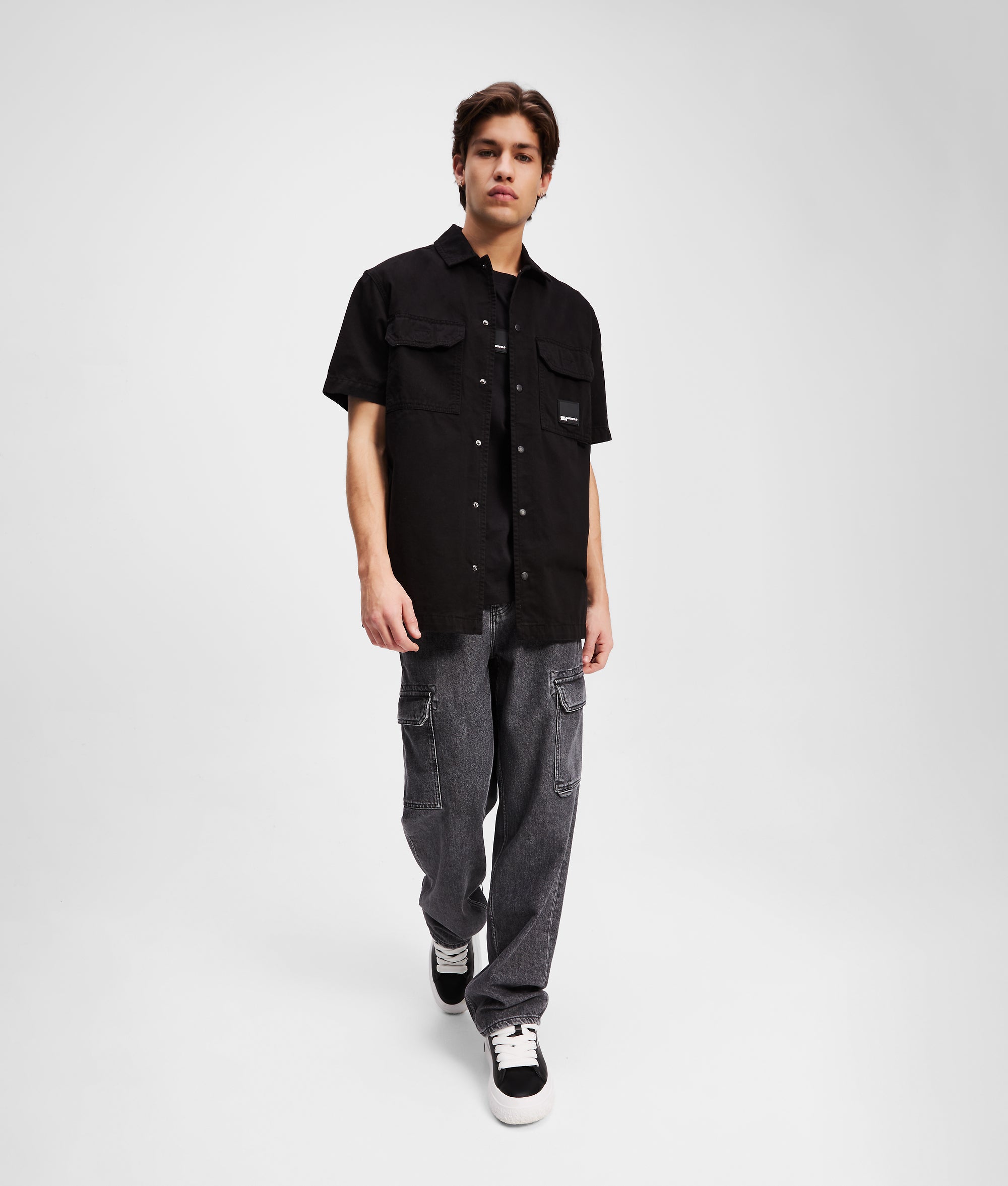 SHORT-SLEEVED BUTTON-UP SHIRT - Image 4