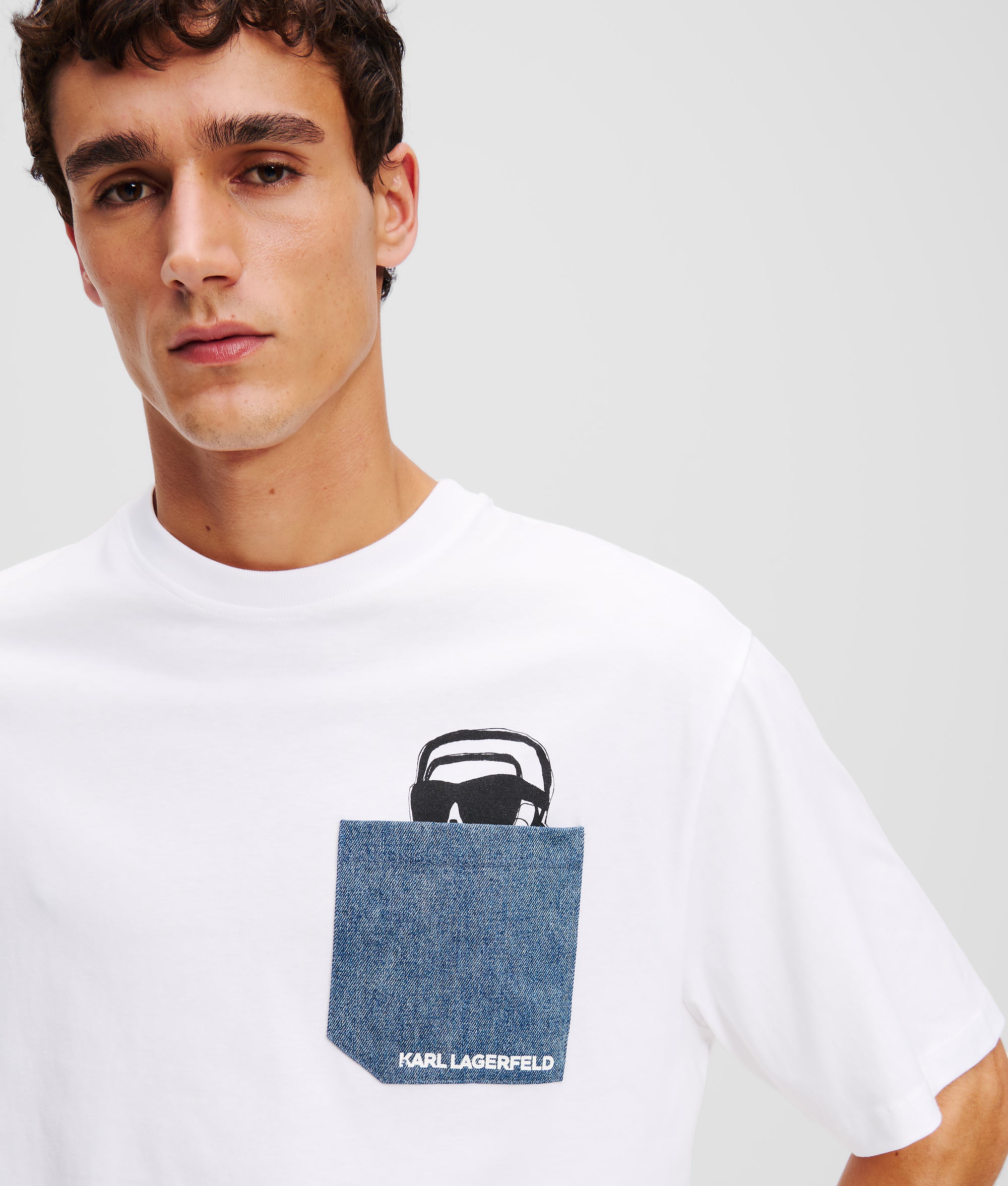 IKON DENIM POCKET T-SHIRT - Image 2