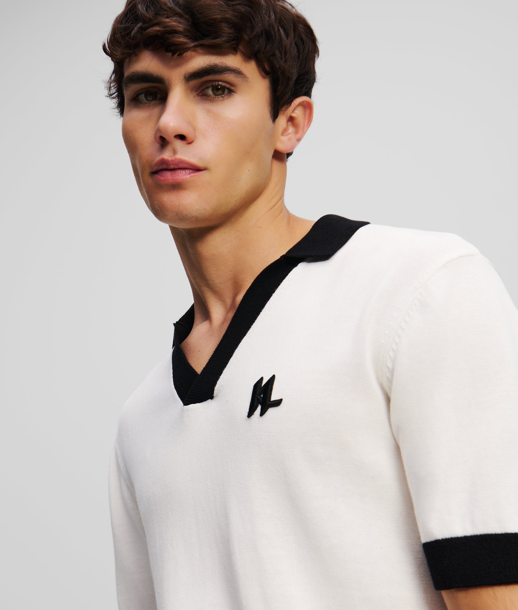MONOGRAM KNITTED POLO SHIRT - Image 2
