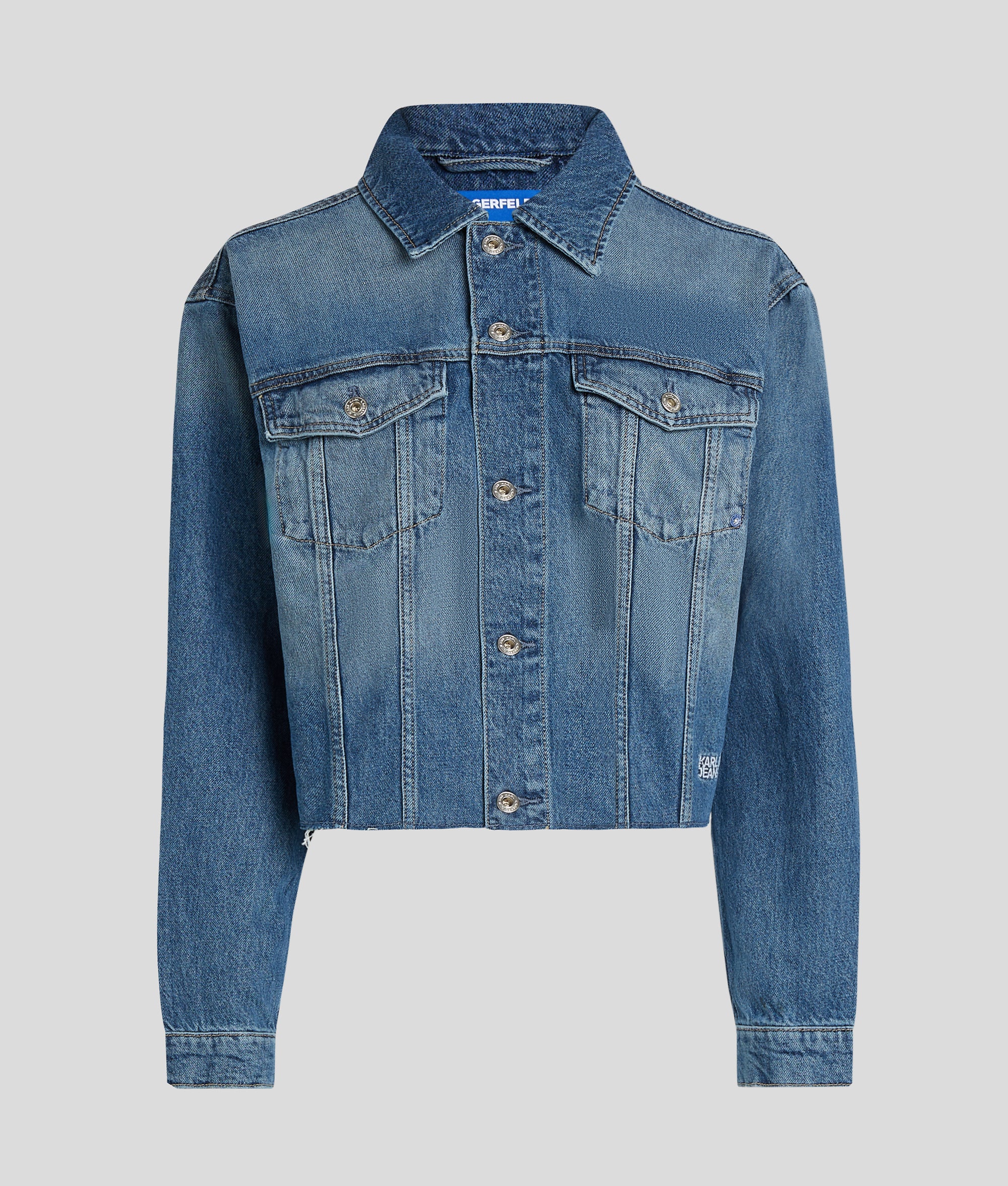 RELAXED FRINGED DENIM JACKET - Image 5