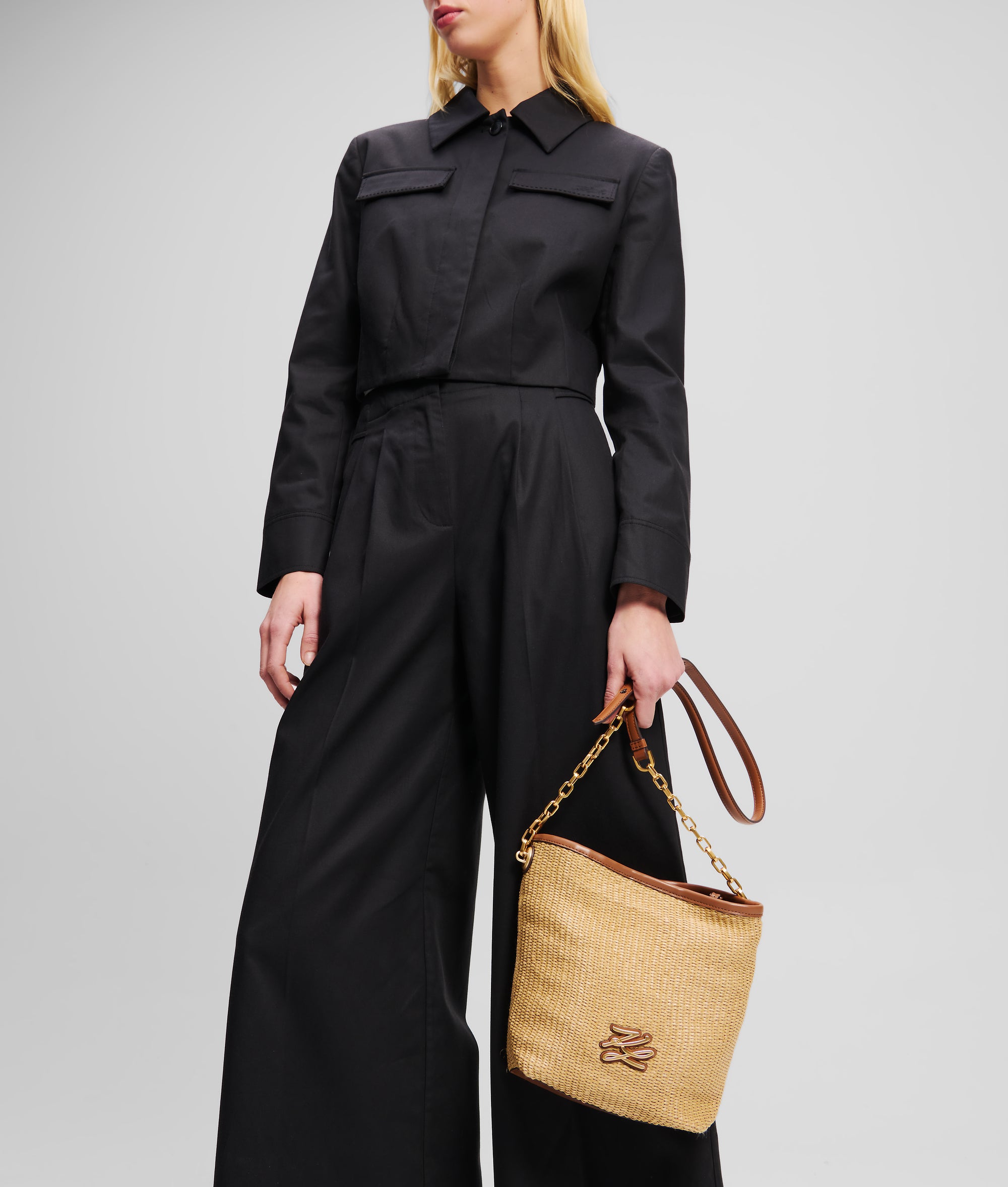 K/Autograph woven small bucket bag - Image 2