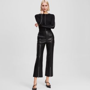 FAUX-LEATHER PANTS
