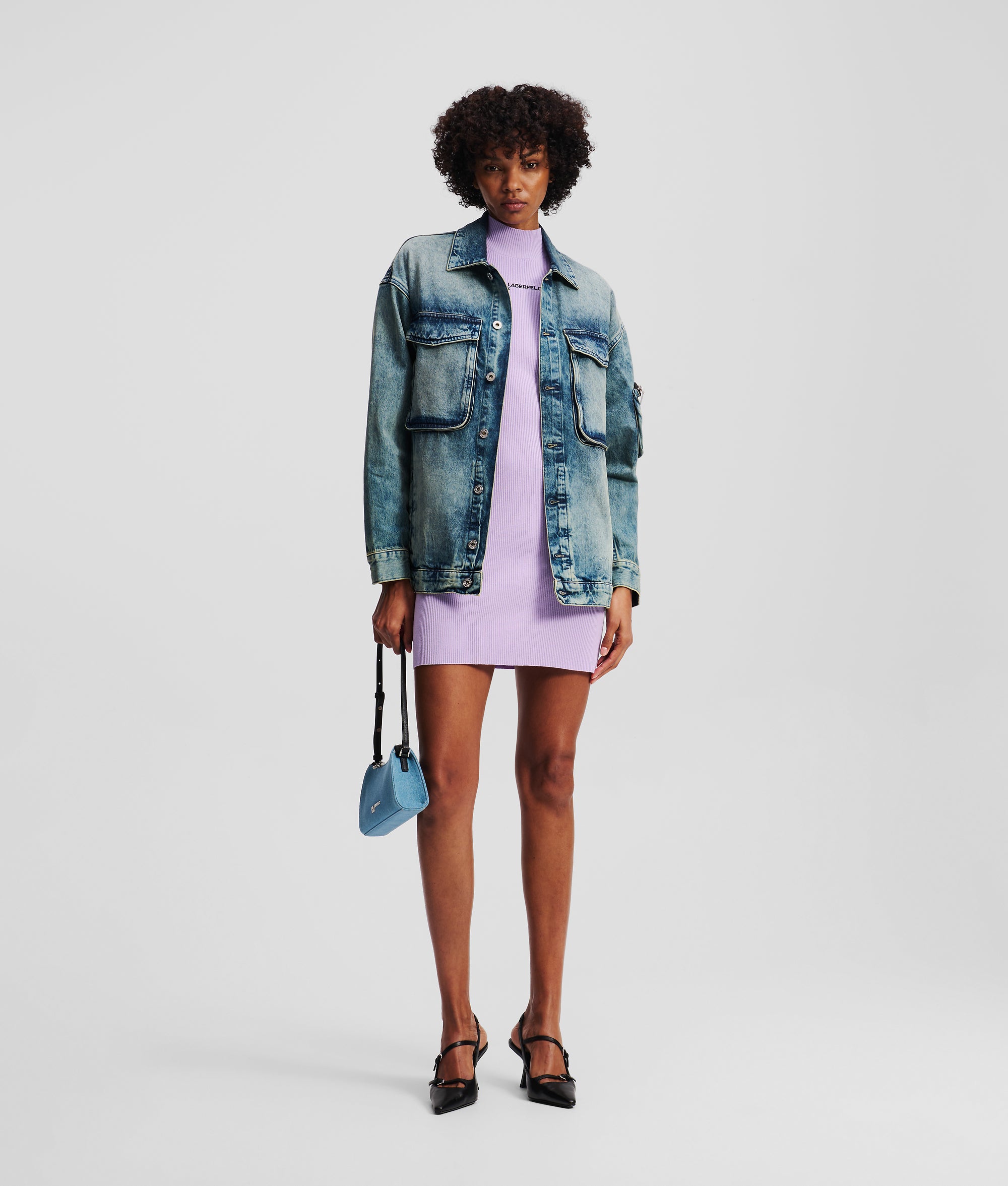 MOCK-NECK KNIT DRESS - Image 4