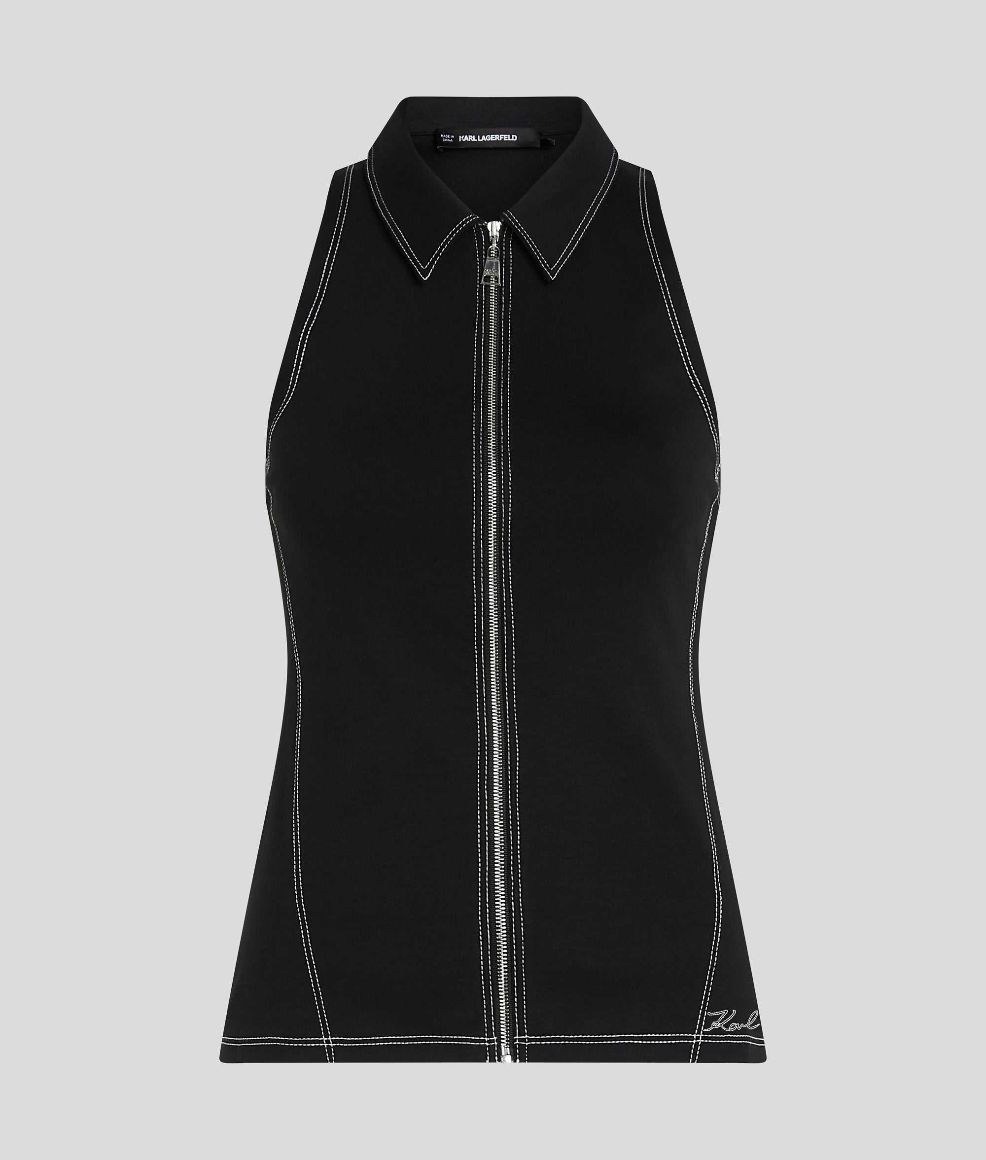 CONTRAST STITCH SLEEVELESS TOP - Image 5