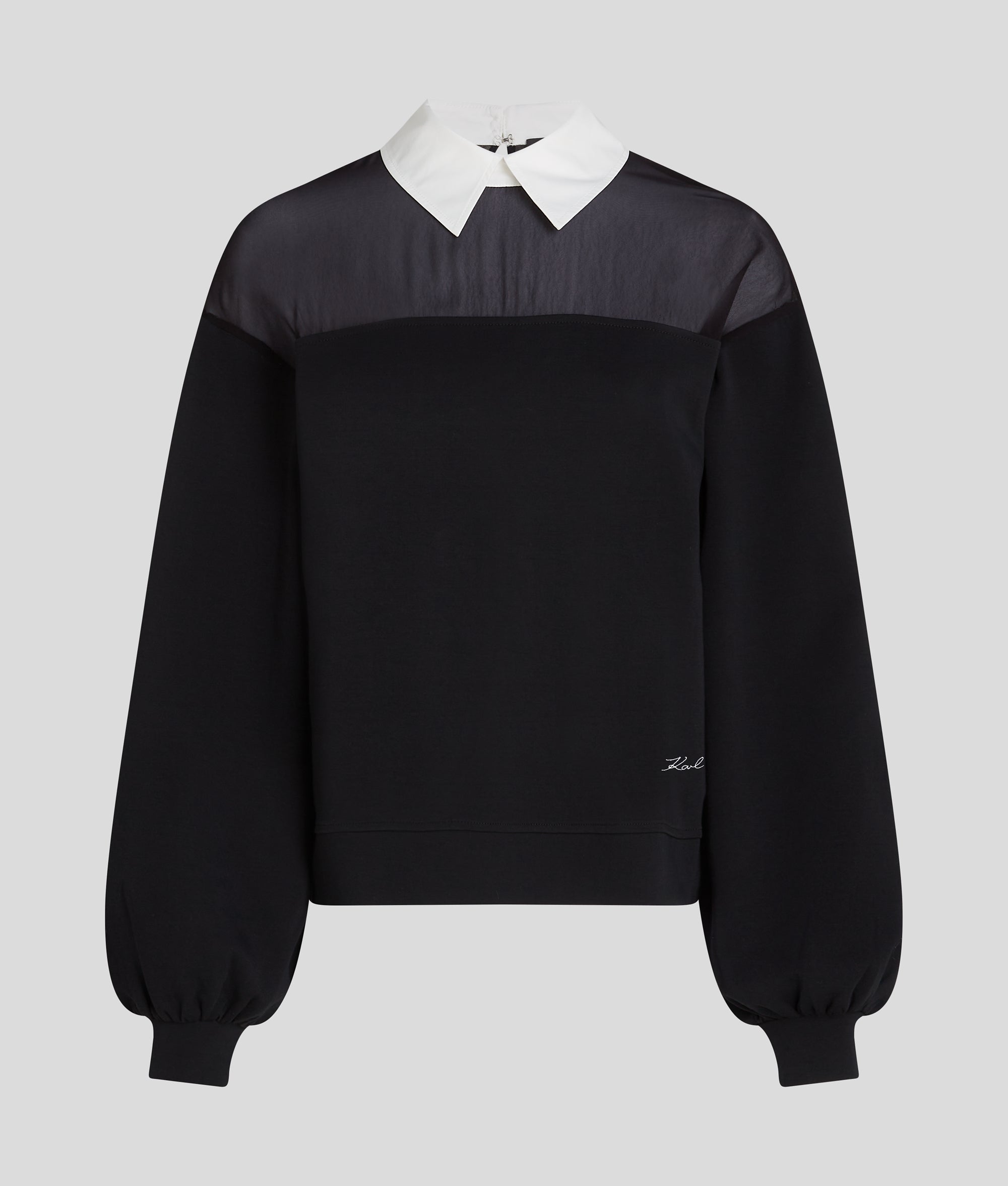 POPLIN COLLAR SWEATSHIRT - Image 5