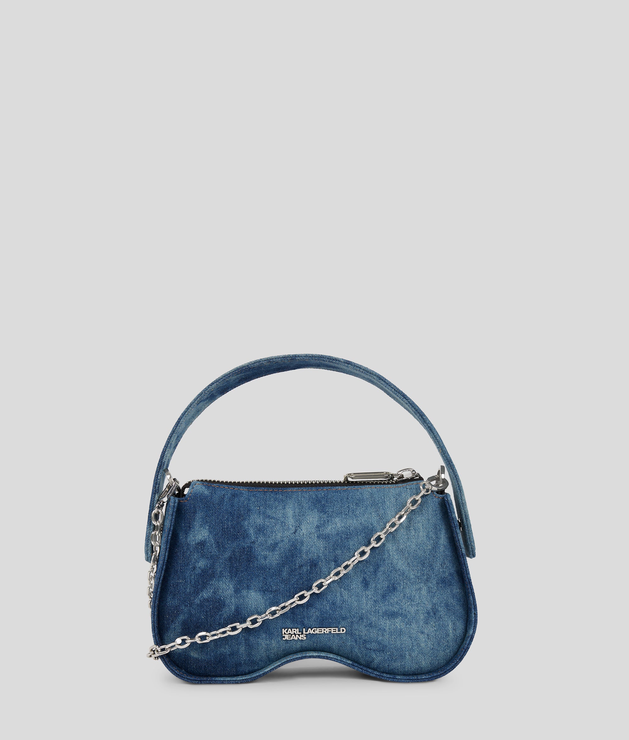 SUNGLASSES DENIM TOP-HANDLE BAG - Image 4