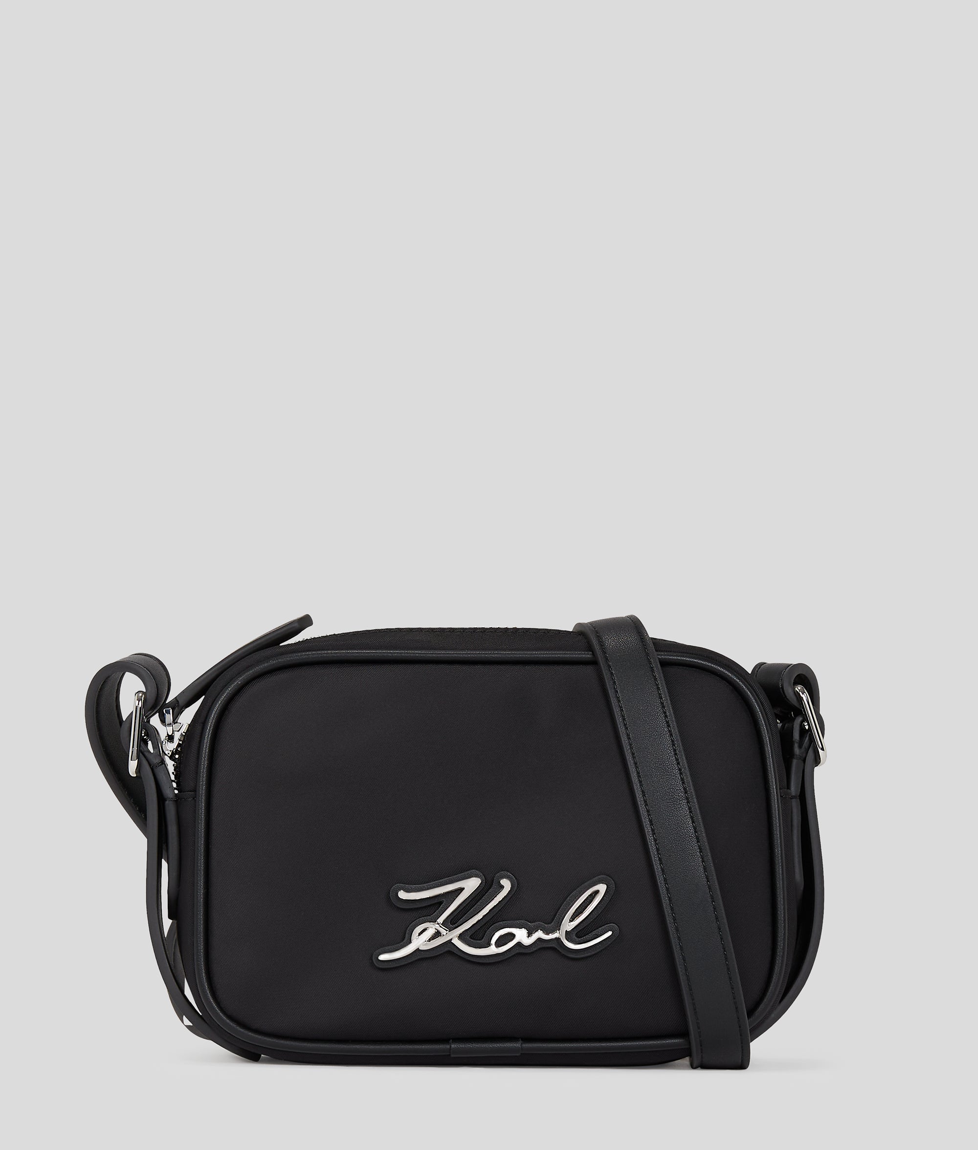 K/SIGNATURE NYLON CROSSBODY POUCH