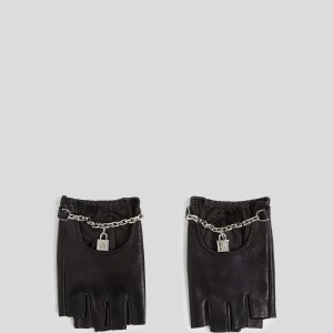 K/AUTOGRAPH PADLOCK FINGERLESS GLOVES