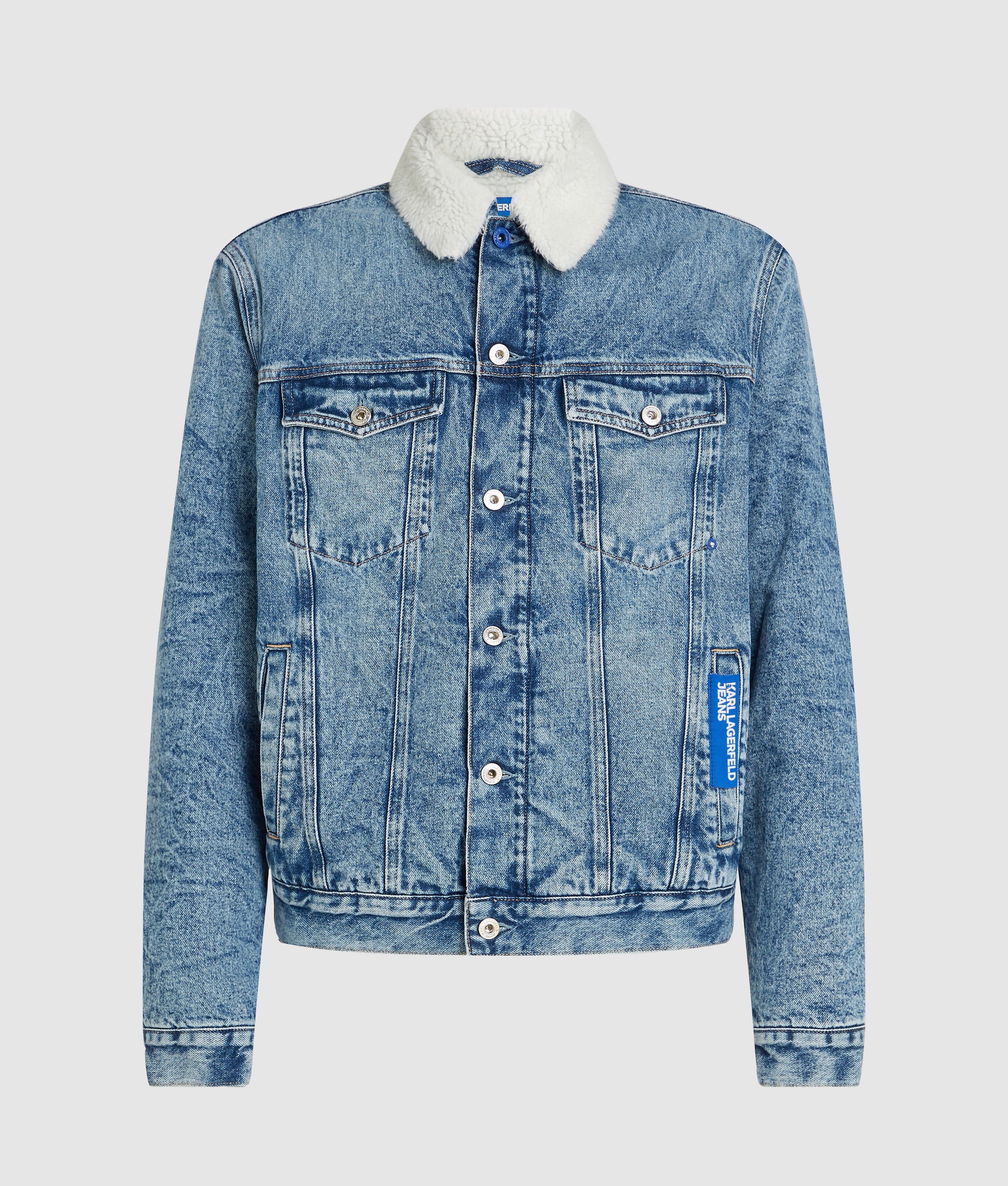 Shearling denim jacket - Image 5