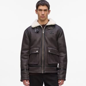 Monogram shearling jacket