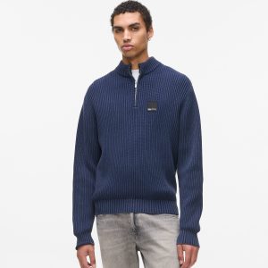 Relaxed half-zip sweater