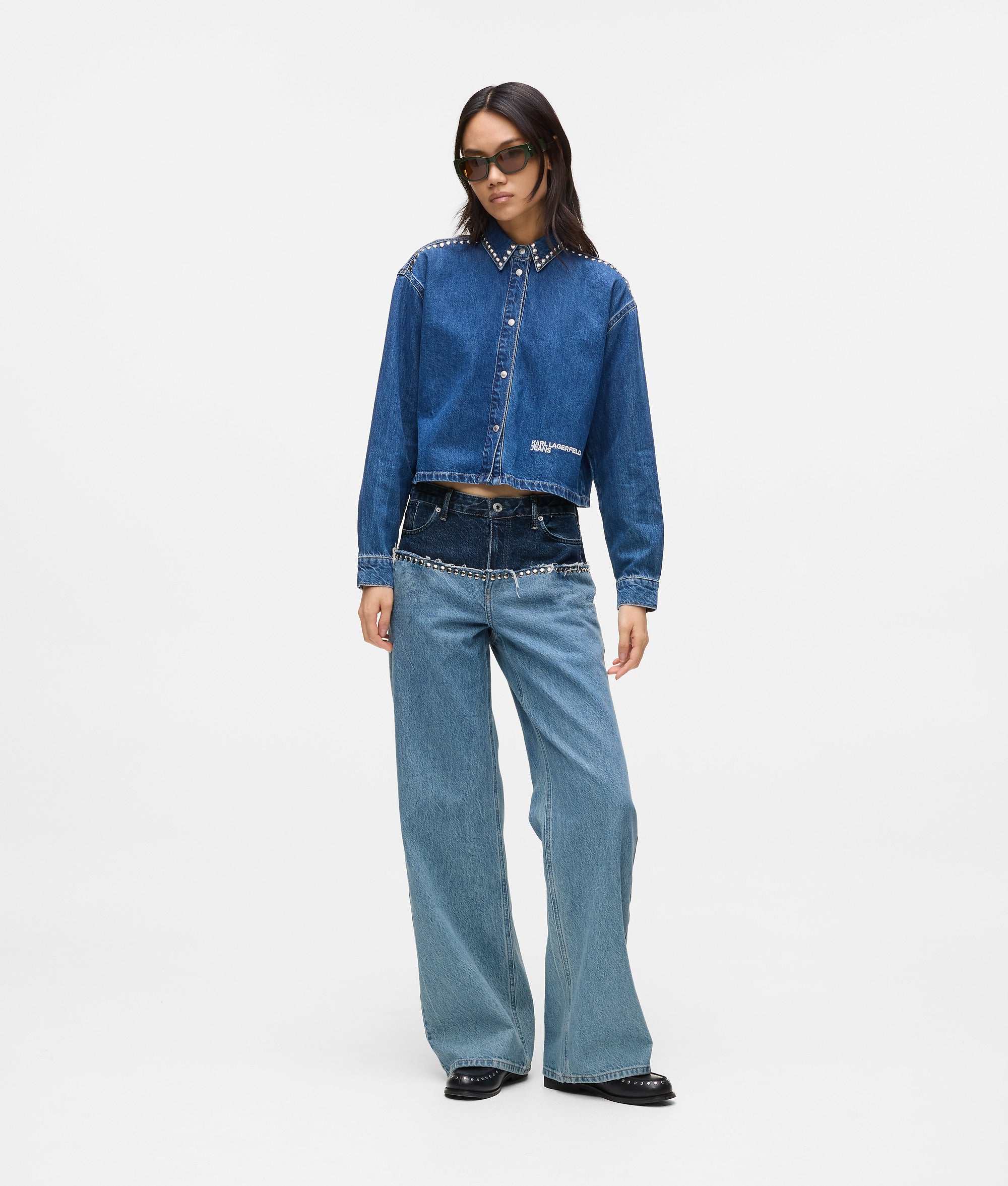 Colorblock relaxed jeans - Image 4