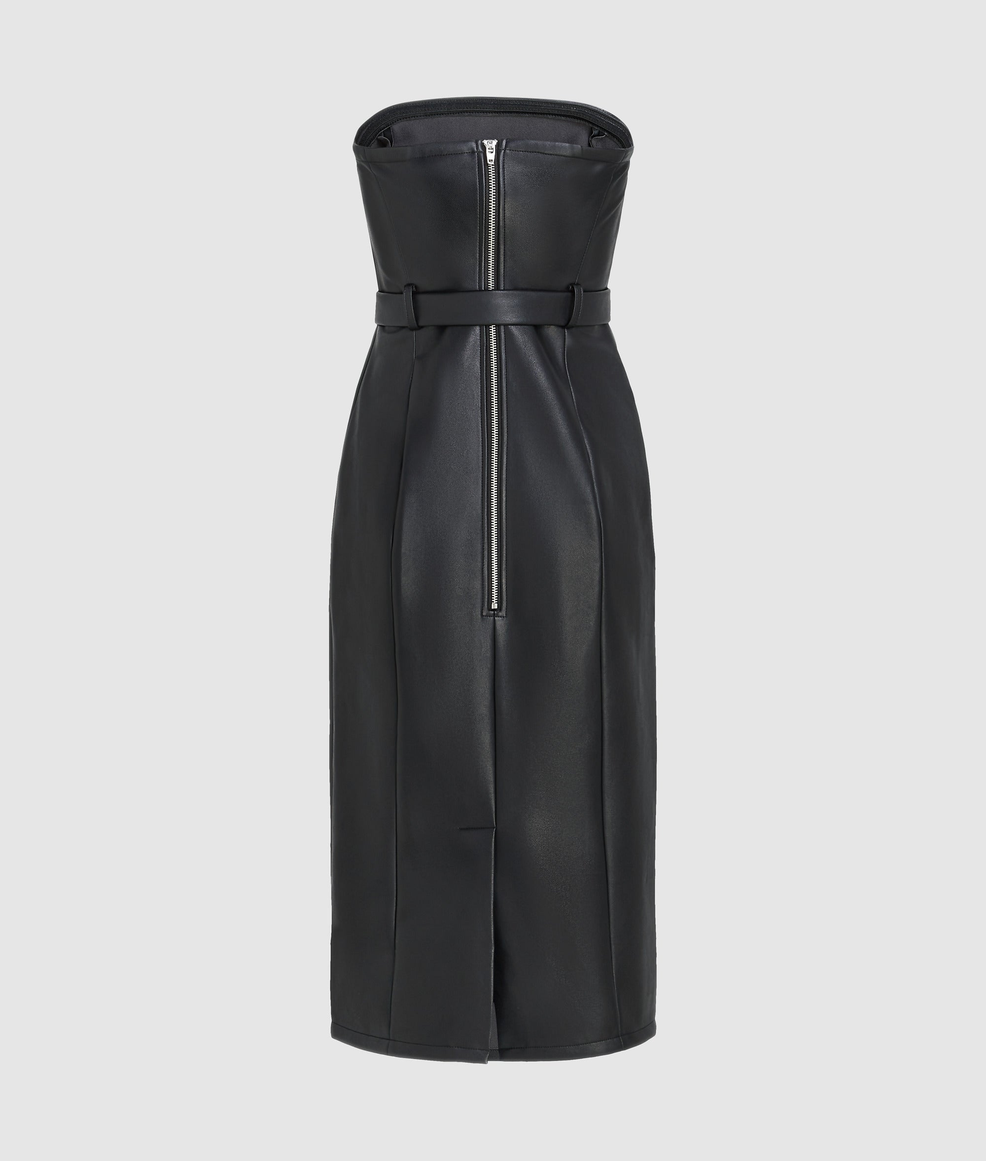 Faux-leather dress - Image 6