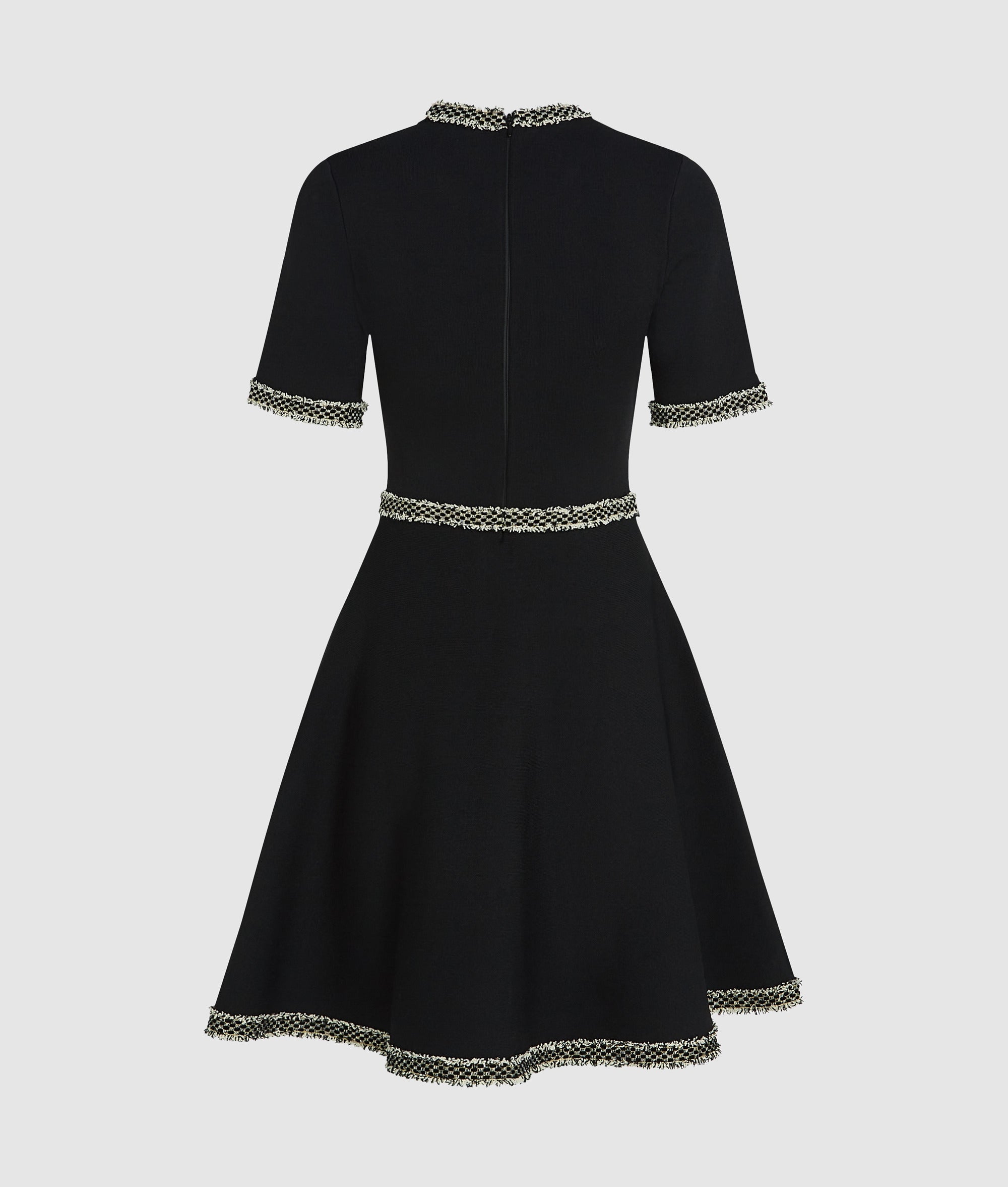 Boucl?? detail knit dress - Image 6