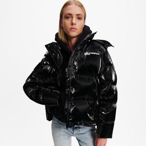Pearlised puffer jacket