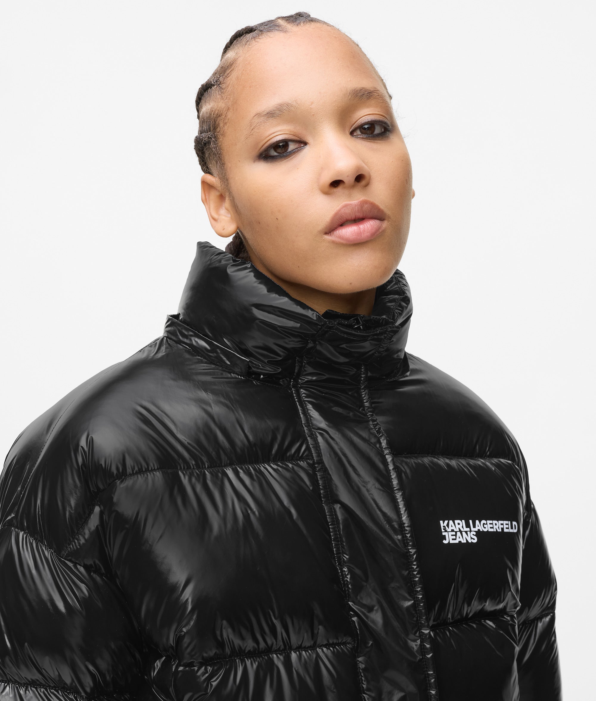 Shiny boxy puffer jacket - Image 5