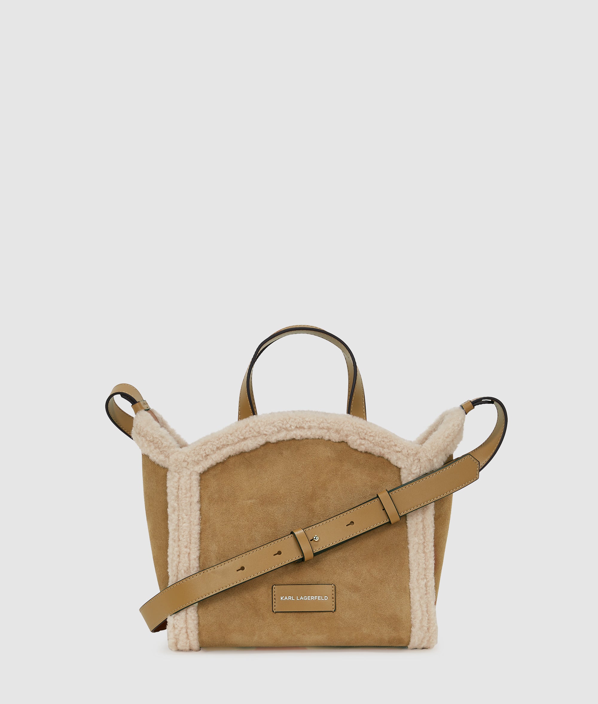 K/Circle small shearling tote bag - Image 4