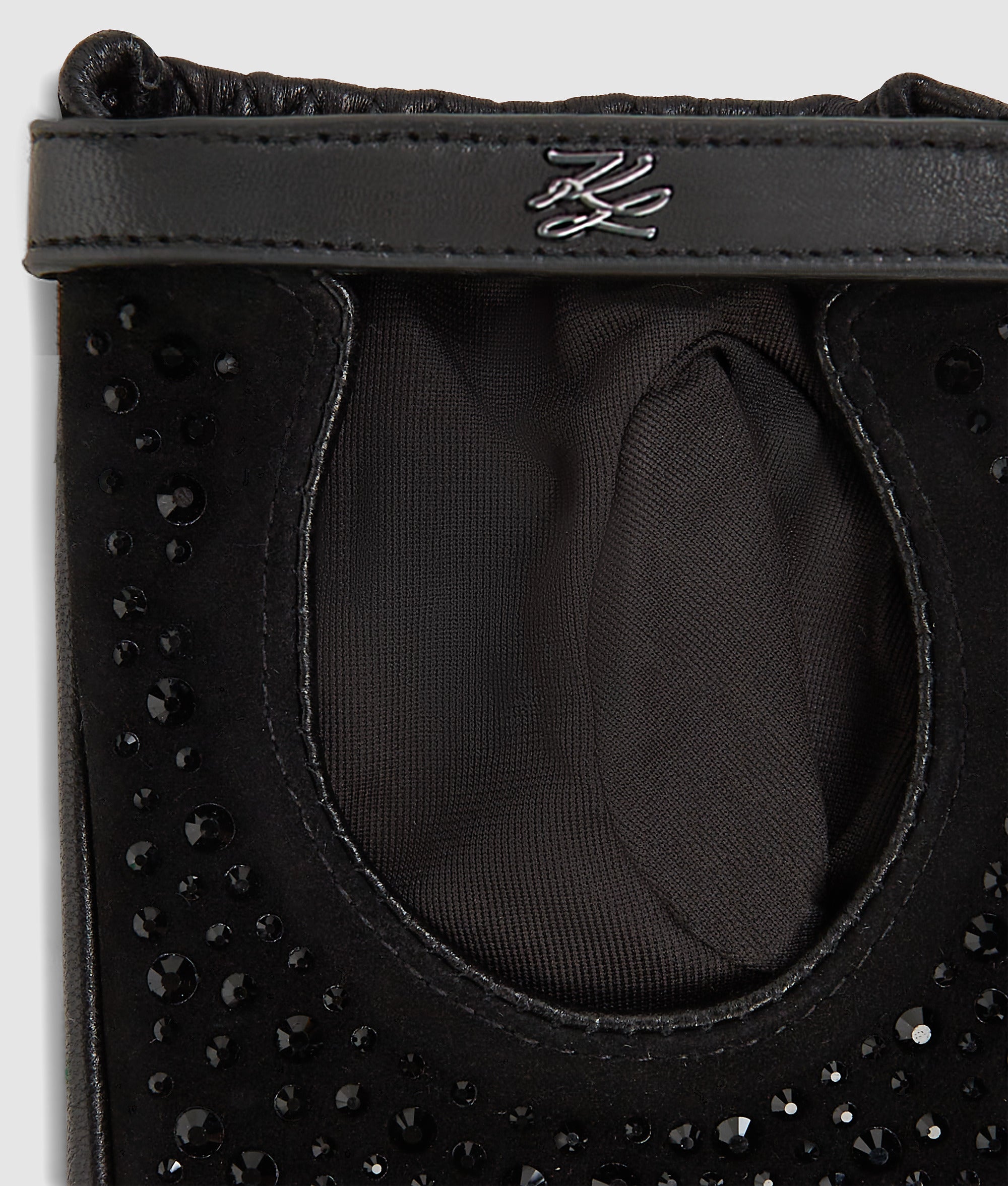 K/Autograph rhinestone fingerless gloves - Image 3