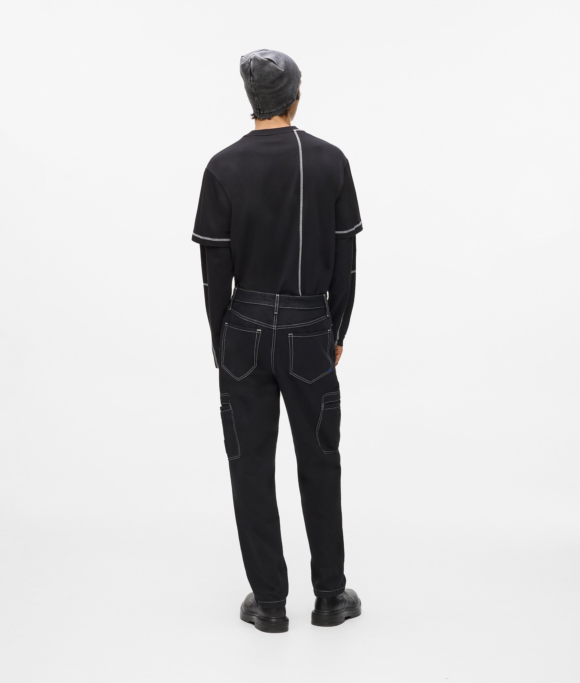 Contrast stitch cargo pants - Image 3