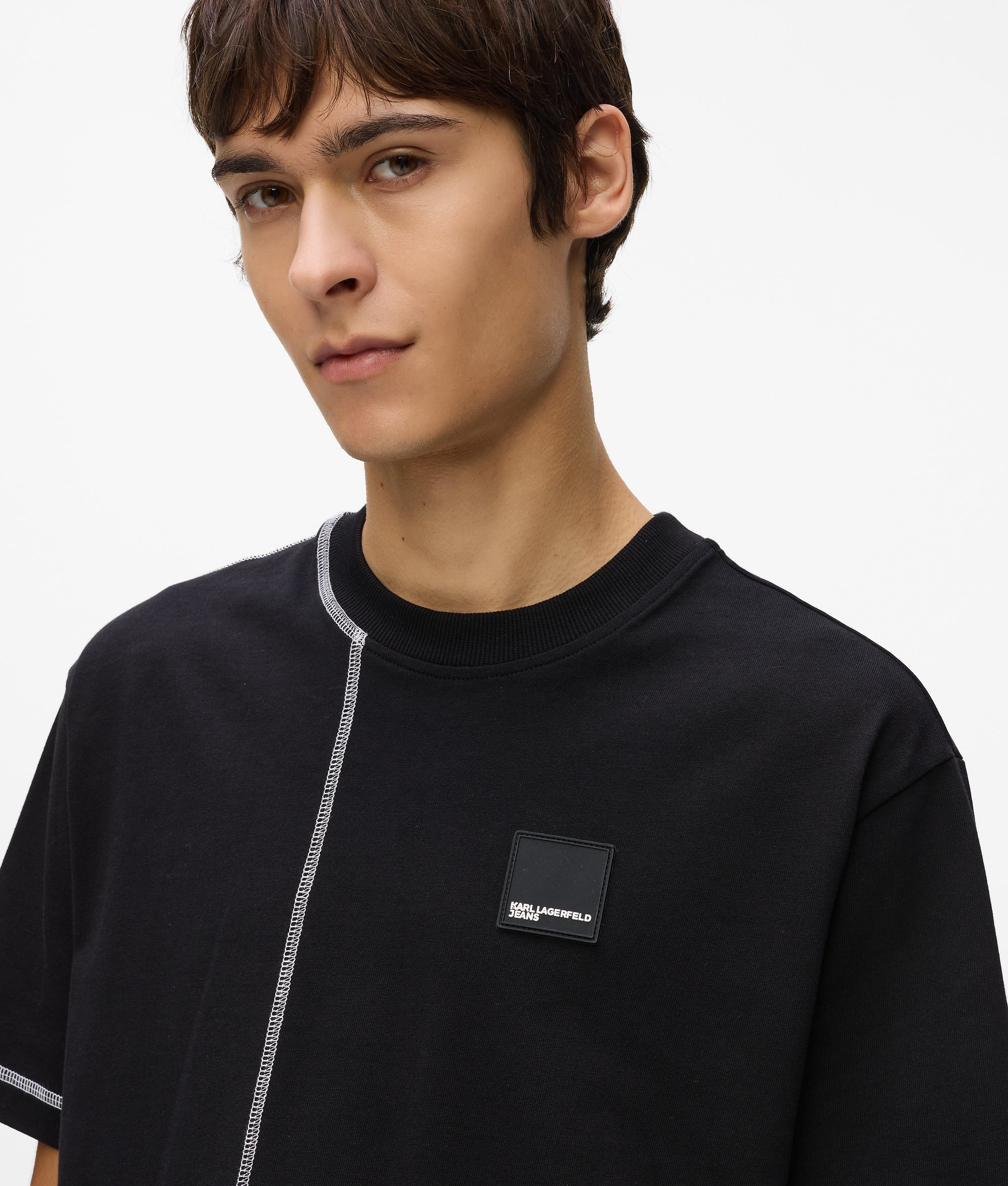 Contrast stitch T-shirt - Image 3