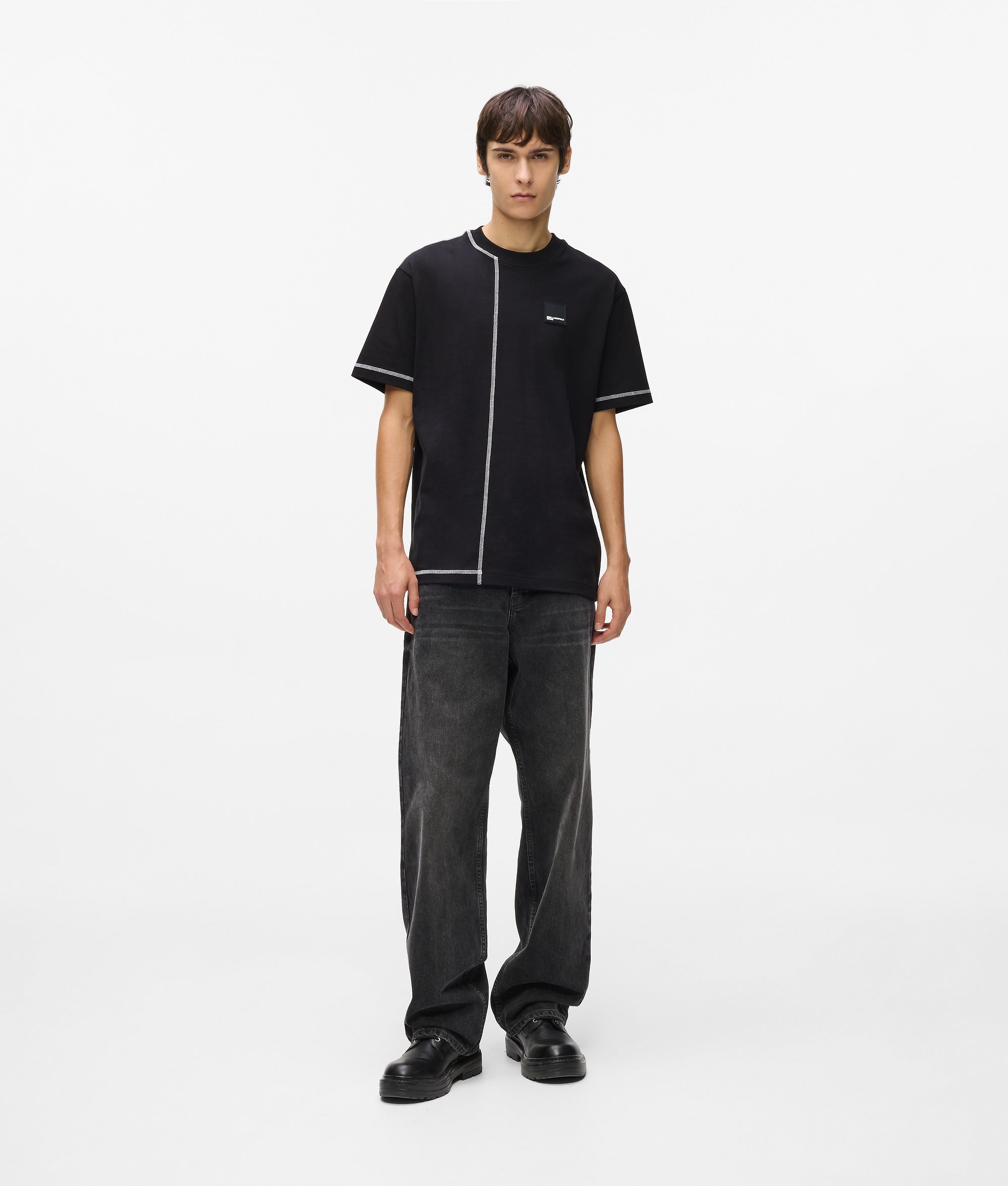 Contrast stitch T-shirt - Image 4