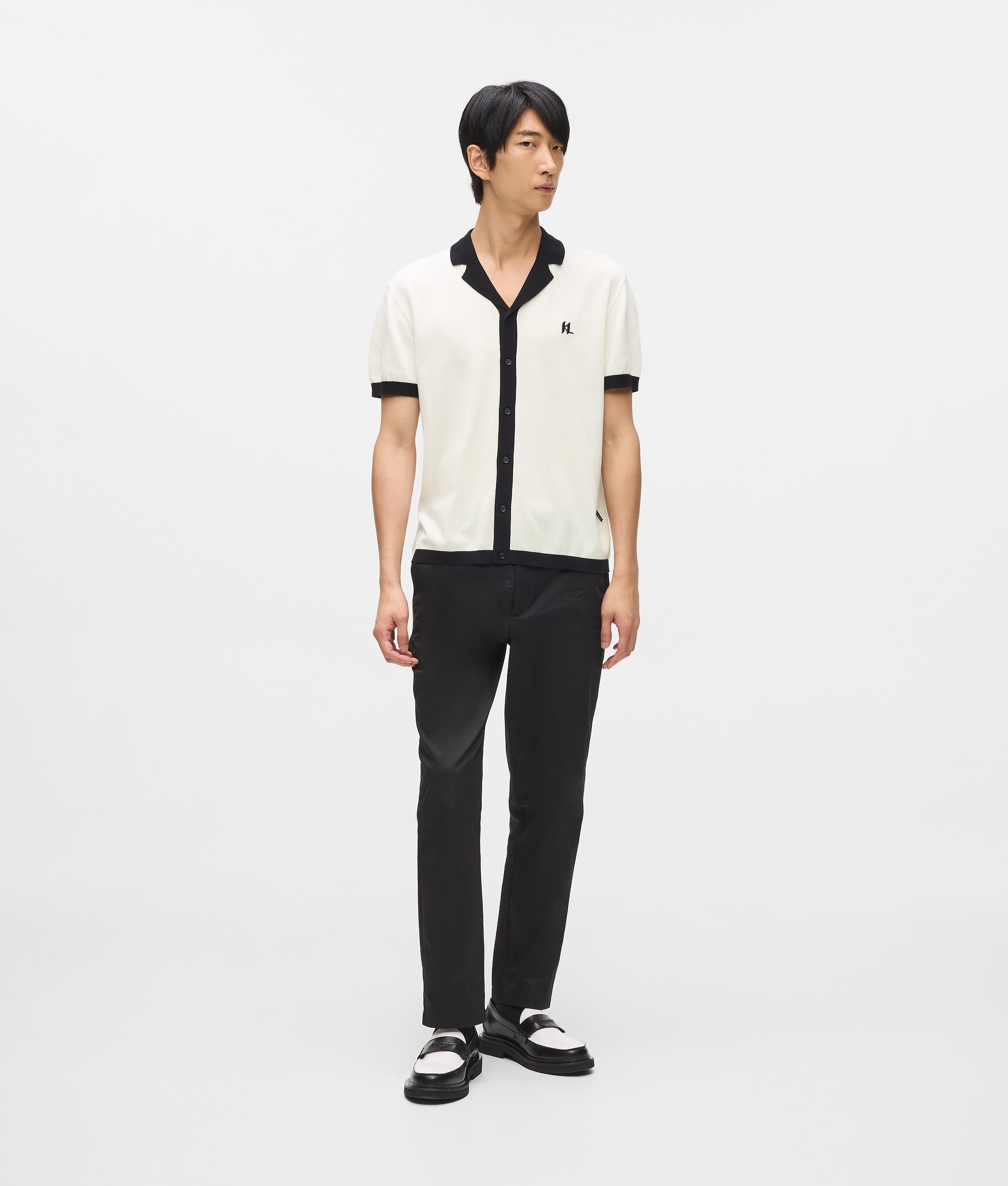 Monogram knitted polo shirt - Image 4