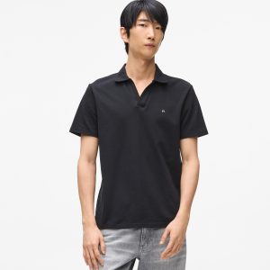 Monogram pin polo shirt