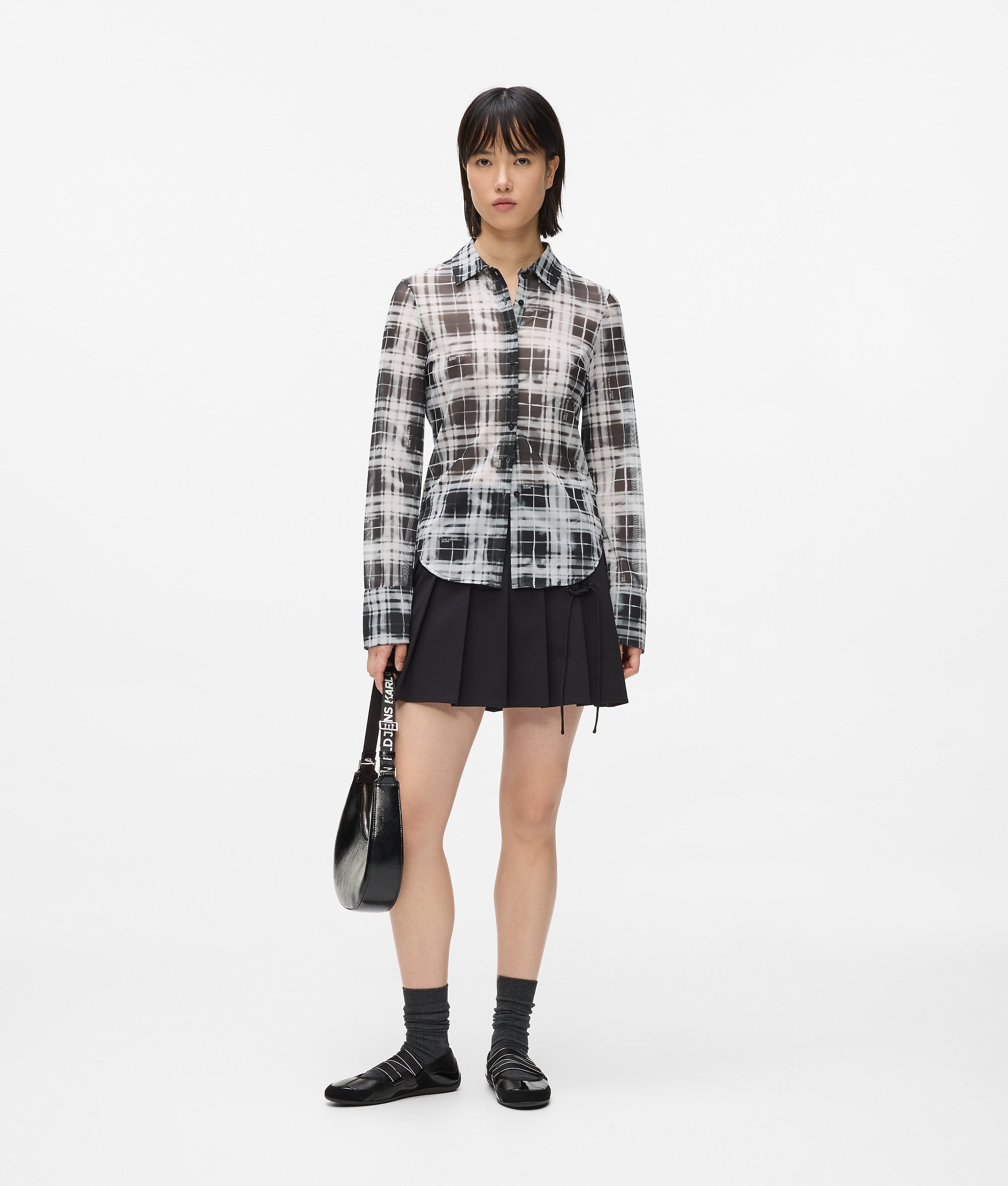 Checked mesh shirt - Image 4