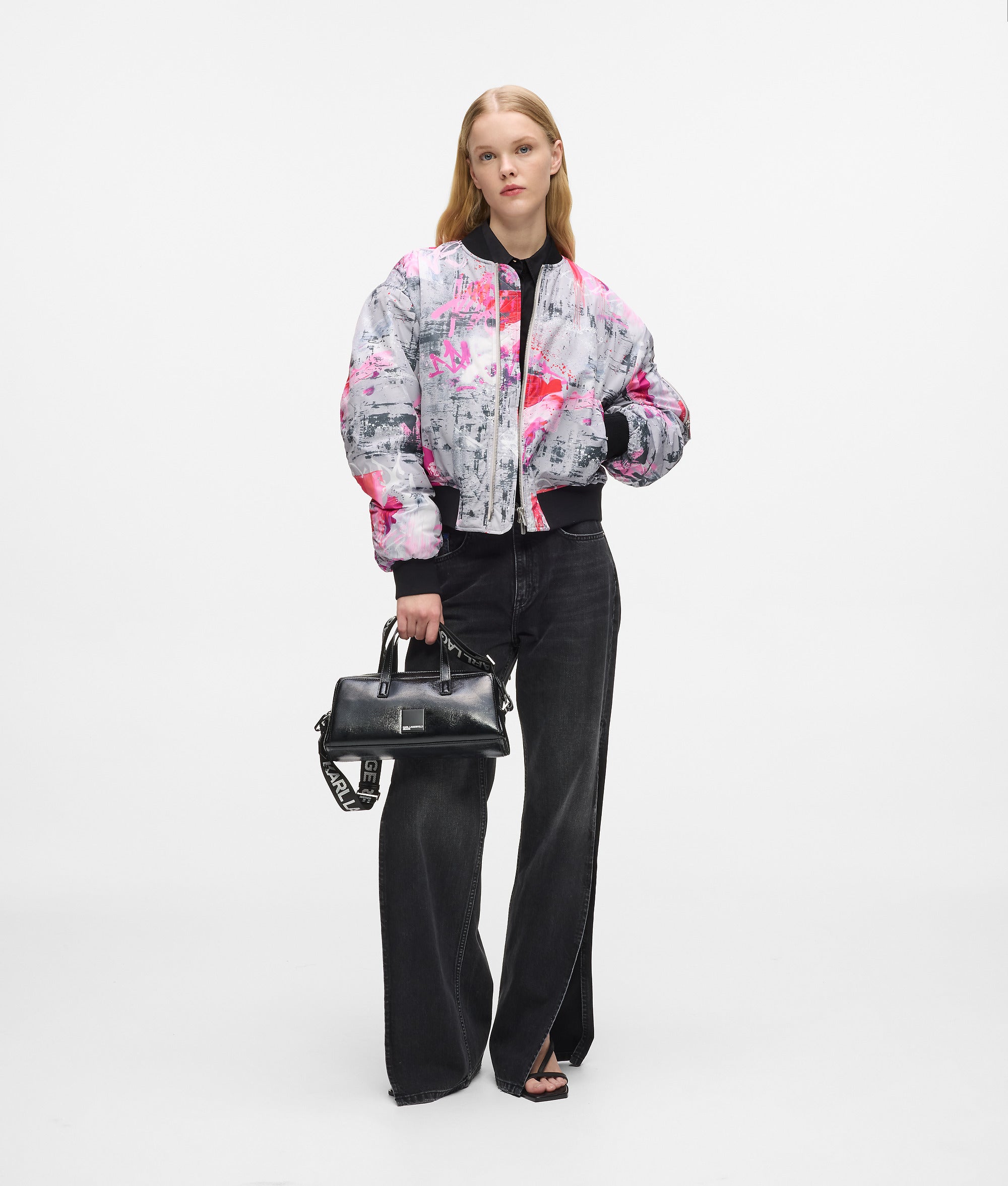 All-over paint bomber jacket - Image 4