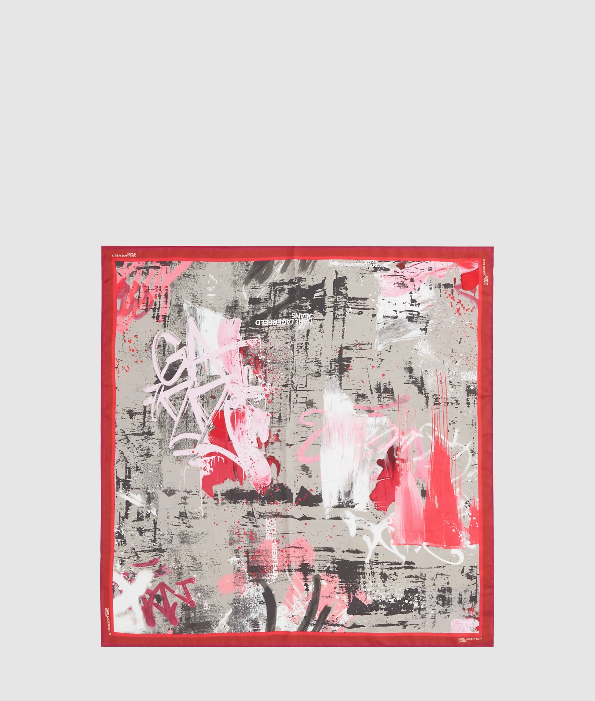 Graffiti print bandana scarf