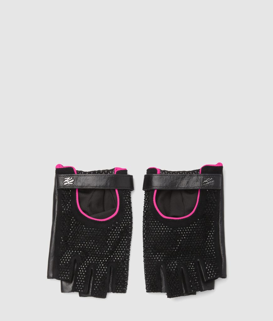 Exclusive K/Autograph rhinestone fingerless gloves