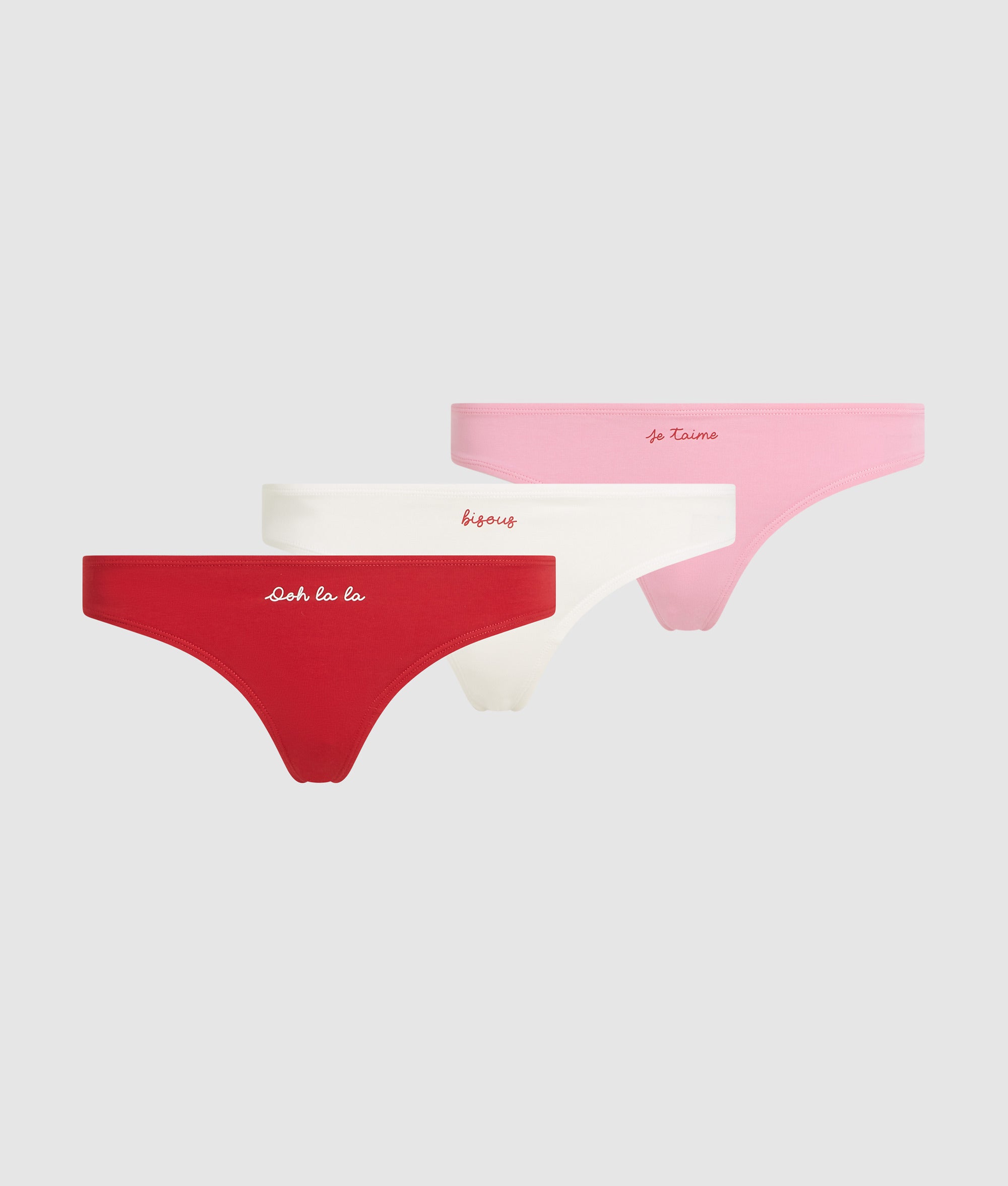 Love notes thong ?C 3 pack